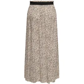 Only Maxirock Damen Bedruckt Silber/Schwarz 38