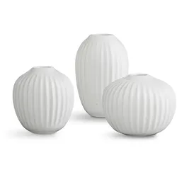 Kähler Design - Hammershøi Vase Miniatur, weiß (3er-Set)