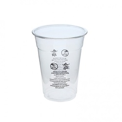 50 Stk. Transparente und recycelbare PET-Becher Ref TP09D Ref.TP09D