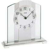 AMS Tischuhr T1120 Wohnzimmer, Esszimmer,Made in Germany silberfarben
