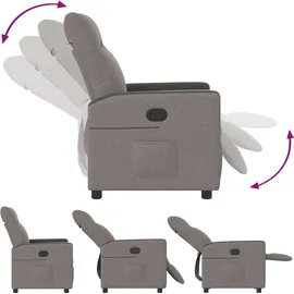 vidaXL Relaxsessel Taupe Stoff