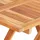 vidaXL Teak Set 3-tlg. Tisch 60 x 60 cm natur klappbar