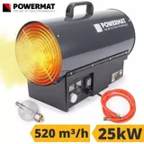 Gasheizgebläse Gasheizer Heizkanone Bauheizer Heizgerät Heizlüfter 25KW mit Thermostat Druckminderer - Grau