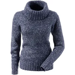 Aniston CASUAL Rollkragenpullover Aniston CASUAL blau-meliert 38
