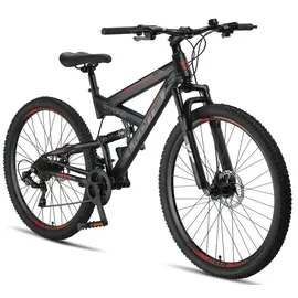 licorne bike gmbh Strong 2D Premium 27,5 Zoll RH 0 cm schwarz/rot