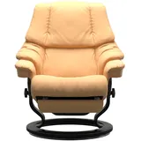 Stressless Relaxsessel STRESSLESS "Reno" Sessel Gr. Material Bezug, Material Gestell, Maße, gelb (yellow) elektrisch verstellbar, optional 2-motorisch, Größe M & L