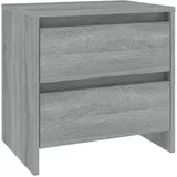 vidaXL Nachtschrank 2 Stk. 45 x 34,5 x 44,5 cm Grau