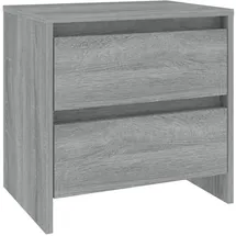 vidaXL Nachtschrank 2 Stk. 45 x 34,5 x 44,5 cm Grau
