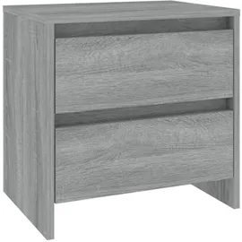 vidaXL Nachtschrank 2 Stk. 45 x 34,5 x 44,5 cm Grau