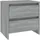 vidaXL Nachtschrank 2 Stk. 45 x 34,5 x 44,5 cm Grau