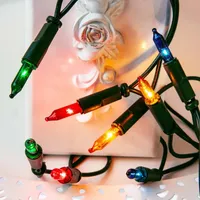 Hellum Mini-Lichterkette Batterie 7,35 m Bunt