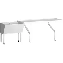 KWC AR Putztischanlage, SIRIUS, MIRANIT, 2300x805x650 mm, Platte 1600 mm