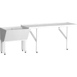 KWC AR Putztischanlage, SIRIUS, MIRANIT, 2300x805x650 mm, Platte 1600 mm