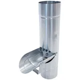 Zambelli Regenrohrklappe Ø 80 mm Silber