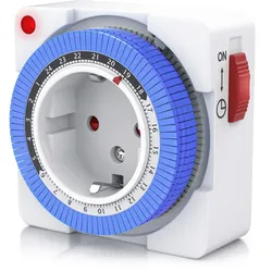 BEARWARE 24h kompakte Zeitschaltuhr 15 min. Zeitintervalle / Kinderschutzsicherung