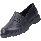 Rieker Damen Slipper 45560, Frauen Slip On,Halbschuhe,Slides,Schlupfschuhe,schluepfschuhe,Loafer,College Schuhe,Slip-ons,schwarz (02),42 EU