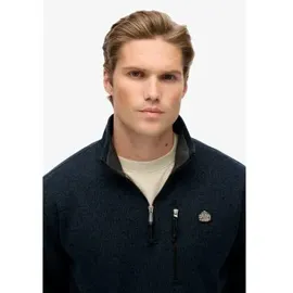 Superdry Storm Fleece Half Zip Sweatshirt Herren Navy M