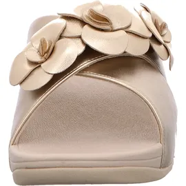 FitFlop LULU FLOWER CROSS SLIDES gold 38