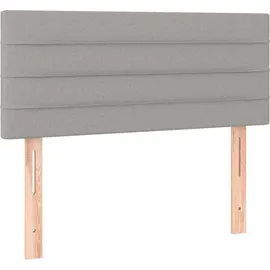 vidaXL Boxspringbett 90 x 200 cm Hellgrau