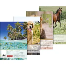 Brunnen Zeichenblock A4, 100g/m2, 1 Block, 20 Blatt Tiermotive