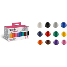 Cernit CEASS001C Modelliermasse 12 Farben