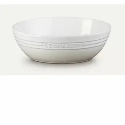 Le Creuset Steingut Oval Schale 23cm Küste Mit Spülmaschinenfest farbe Merengue