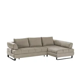 Switch Eckcouch Mikrofaser 3-Sitzer Grau