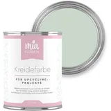 miafarben Kreidefarbe für Möbel 750ml, Möbellack, Möbelfarbe ohne schleifen, Kreidefarbe für Holz (Frostiges Eisgrün)
