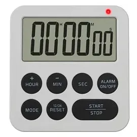 TFA Digitaler Timer Kurzzeitmesser bis 99h/59min/59s weiß