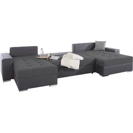 Collection AB Wohnlandschaft, mit 2 XL-Recamieren, Bettfunktion, Bettkasten, inklusive Federkern und loser Rücken- und Zierkissen