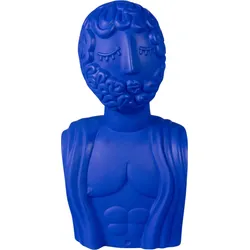 Magna Graecia Bust Man Kleine dekorative Figur blau aus Terrakotta