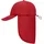 myrtle-beach 6 Panel Cap mit Nackenschutz rot one size