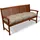 Beautissu Bankauflage 150 x 50 x 10 cm beige 1 St.