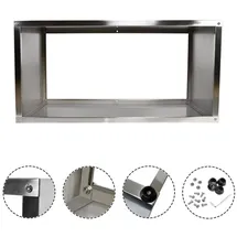 Köhko Designer Hochbeet Rahmen 80 x 40 x 40 cm Silber/Weiß
