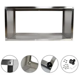 Köhko Designer Hochbeet Rahmen 80 x 40 x 40 cm Silber/Weiß