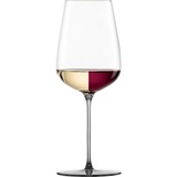 Eisch Weinglas INSPIRE SENSISPLUS, Made in Germany, Kristallglas, die Veredelung der Stiele erfolgt in Handarbeit, 2-teilig grau