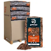 Galamio Rindenmulch Pinie Mittel 60l x 13 Sack 780l - GALAMIO