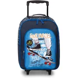 Fabrizio Kindertrolly Kinder Reisetasche Skater blau 32 x 42 x 16/21 cm Vol. 17 l Polyester Weichgepäck - Einheitsgröße