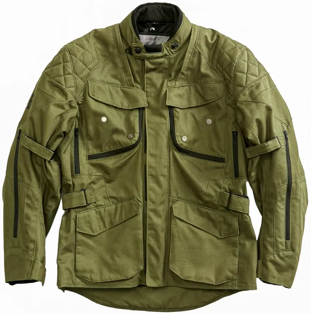 HolyFreedom Explorer Motorfiets textieljas, groen, S Voorman