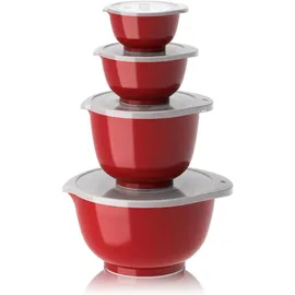 Rosti 4er Rührschüssel-Set "Margrethe" Rot, red