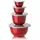 Rosti 4er Rührschüssel-Set "Margrethe" Rot, red