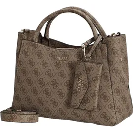 GUESS Brenton Girlfriend Satchel Latte Logo