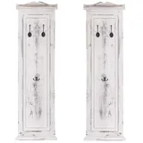 Mendler Garderobenpaneel T33 109 x 28 x 4 cm Weiß