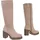 Ital-Design High-Heel-Stiefel Damen Hellbraun 41