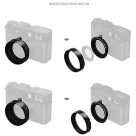 SmallRig 5215 Gegenlichtblende, schwarz für FUJIFILM X half