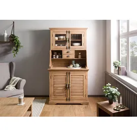 MASSIVMOEBEL24.DE Buffet Mango 106 x 60 x 196 cm Beige