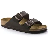 Birkenstock Leder-Pantoletten "Arizona" in Braun - Weite N - 37