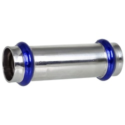 Press-Schiebemuffe - 15 mm - Edelstahlrohre - DVGW-zertifiziert - für V-Kontur