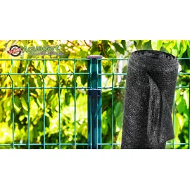 Aquagart Schattiernetz 25 m 2 m schwarz witterungsbeständig