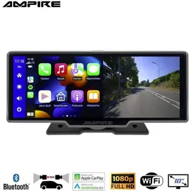 Ampire Smartphone-Monitor 25.4cm (10'') mit Apple CarPlay, Android Auto, Dashcam, Rückfahrkameraeingang